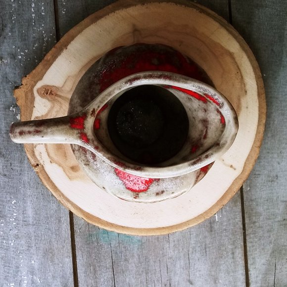 Salt Glazed Pitcher Unknown Artist Gorgeous! - Picture 5 of 9